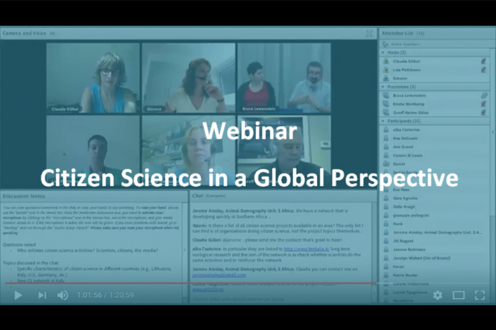 ECSA News - Webinar "Citizen Science in a Global Perspective"
